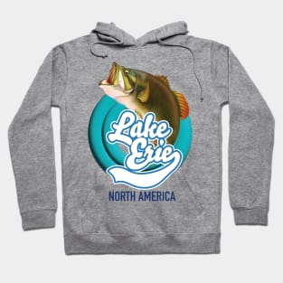 Lake Erie North America fishing logo Hoodie